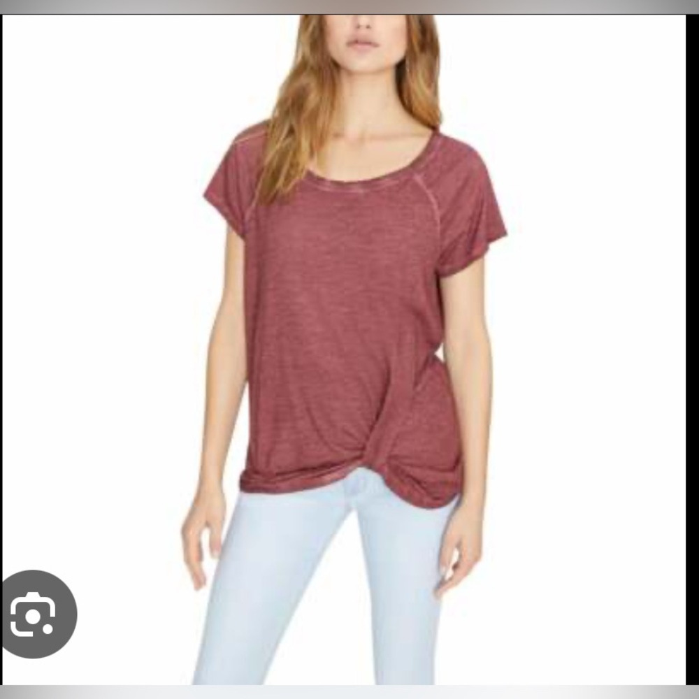 Sanctuary Women's sunny days Burgundy twist top, size small